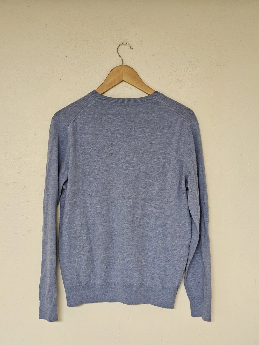 Banana Republic Men's Heather Light Blue Crewneck Sweater